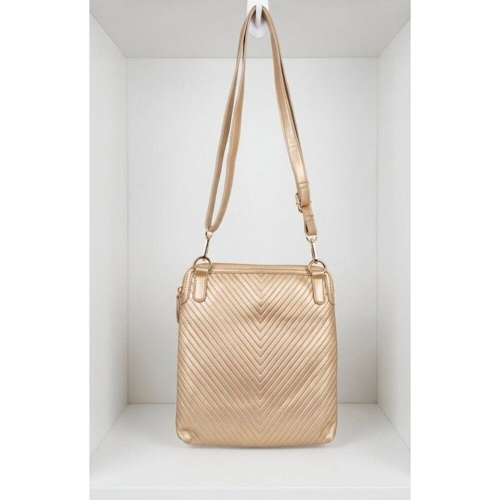 PurseN LittCrossbody Quilted Gold Crossbody Bag